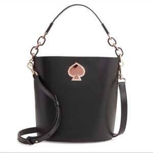 NWT Kate Spade Suzy small bucket bag in black